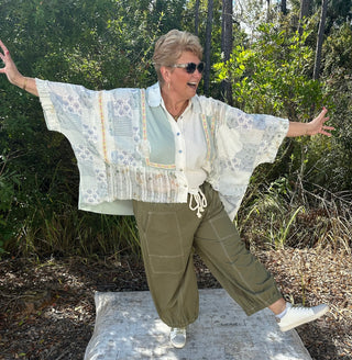 Alternate view of Oddi Olive Boho Jogger Pants
