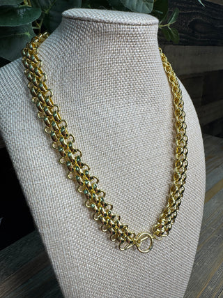 Alternate view of Golden Majesty Collar Necklace
