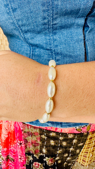 Rice Pearl Magnetic Bracelet
