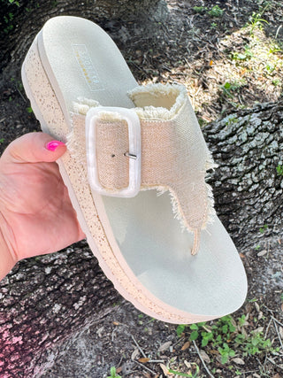 Yellowbox Carlow Natural Flatform Sandal
