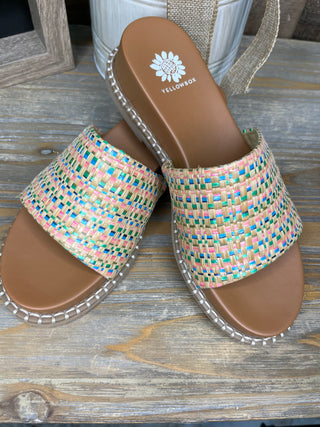 Alternate view of Yellowbox Lewis Multicolor Wedge Sandal
