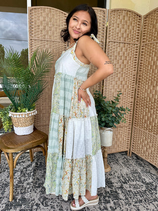 Alternate view of La Isla Bonita Patchwork Tiered Maxi Dress
