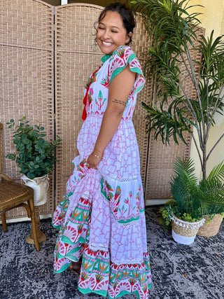 Alternate view of POL Bohemian Aztec Midi Dress
