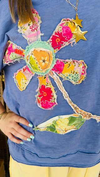 Alternate view of Bright Blooms Top OVERSIZED
