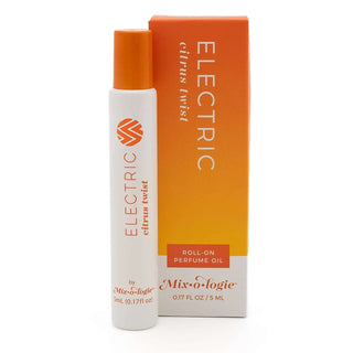 ELECTRIC Citrus Twist Mixologie Rollerball Perfume with vibrant packaging for a refreshing scent experience.