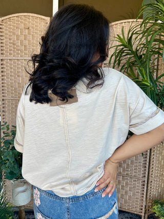 Alternate view of Oh To Be 23 Mocha Jersey Top
