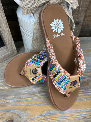 Alternate view of Yellowbox Flappy Bright Multicolor Flip Flop Sandal
