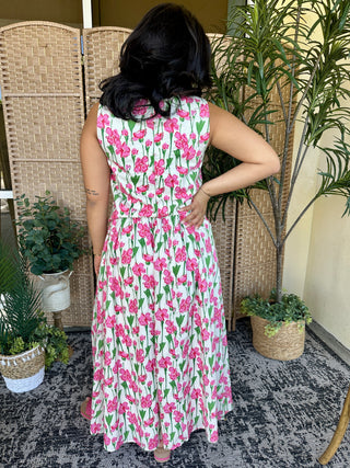 Alternate view of Blooming Beauty Floral Sleeveless Top & Skirt Set
