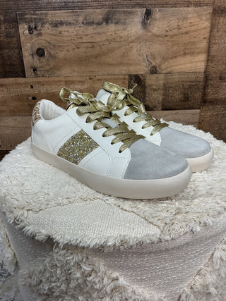 Yellowbox Candice Sneaker Gold Sparkle & White