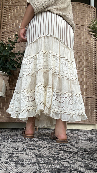 Alternate view of I Got a New One Natural Ruffle Skirt Easel

