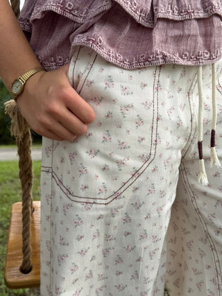 Alternate view of Orchard Bloom Floral Crop Pants
