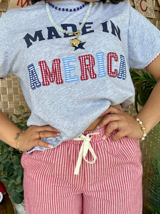 Alternate view of Made In America Applique Tee Top
