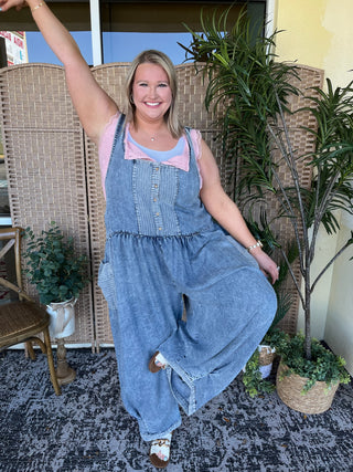 Oli & Hali Big Pocket Tencel Jumpsuit Oversized