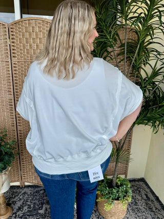 Alternate view of Kokomo Palm Tree Terry Top Oversized
