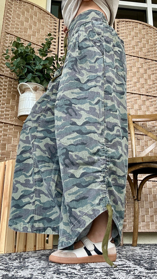Alternate view of Rolling in Ruched Camo Pants
