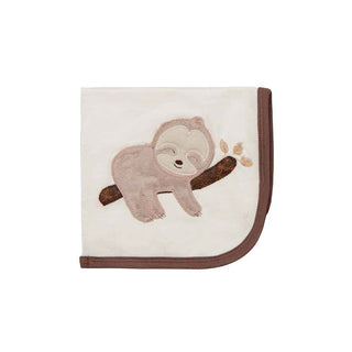 Haute Baby Sleepy Sloth Receiving Blanket