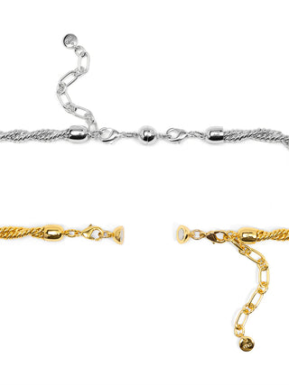 Alternate view of Silver Magnetic Extender for Necklace or Bracelet
