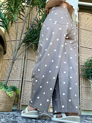 Alternate view of Pretty Woman Gypsy Fit Brown Dotted Pants
