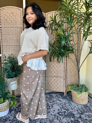 Alternate view of Fun at a Festival Ruffle Terry Top
