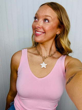 Harmony White Star Toggle Necklace
