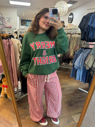 Red Stripe Jogger Pants