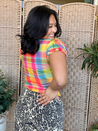 Alternate view of My Favorite Color Checker Mesh Top
