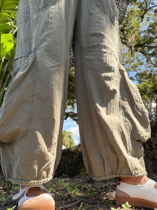 In The Desert OLIVE Cargo Jogger Pants OVERSIZED
