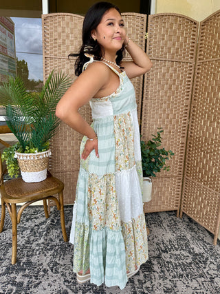 Alternate view of La Isla Bonita Patchwork Tiered Maxi Dress

