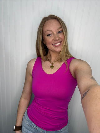 Alternate view of ROSE VIOLET Buttery Soft Reversible Seamless Tank
