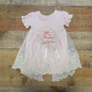 Haute Baby Everly Pink Bubble Romper