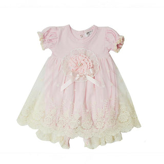 Haute Baby Everly Pink Bubble Romper