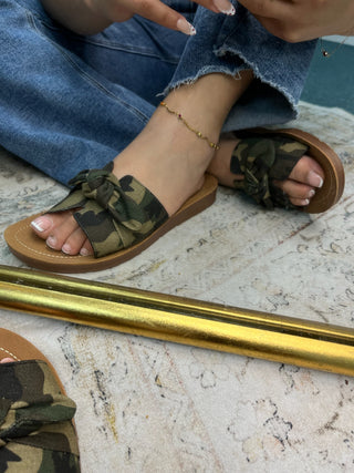 Corkys Too Cute Camo Bow Sandal