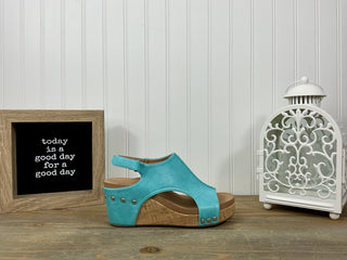 CORKYS Carley Turquoise Teal Wedge
