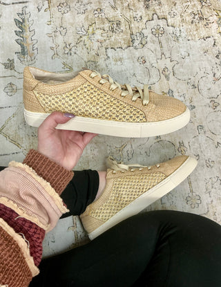 Corkys Keep Scrolling Natural Raffia Sneaker