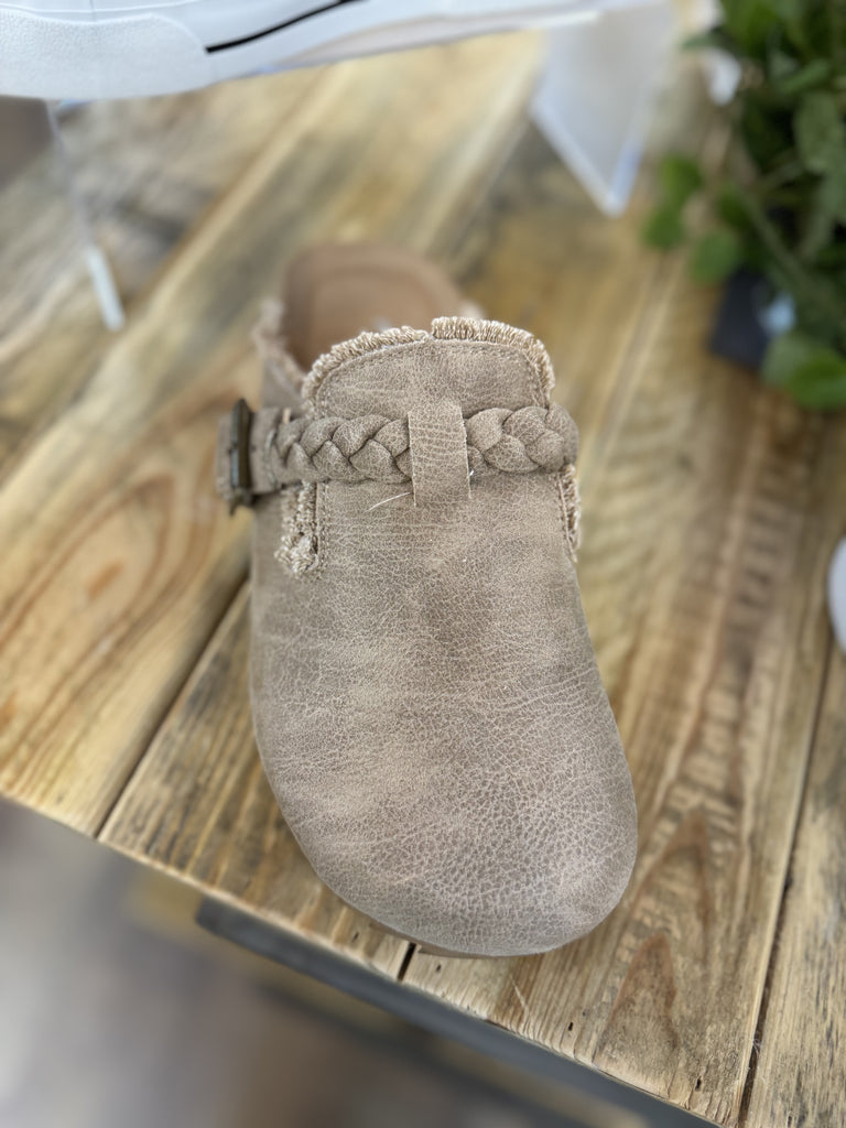 VeryG - Beige Iris Clog Shoes - The Gypsy Belle Boutique