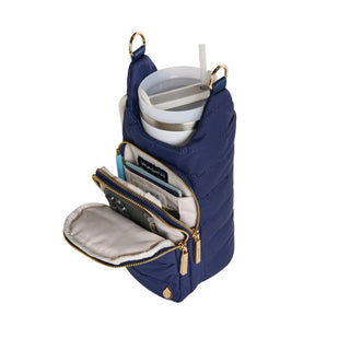 NAVY HydroBag® HANDLE™ Purse w/ Navy & White Crossbody Strap
