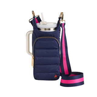 NAVY HydroBag® HANDLE™ Purse w/ Navy & Hot Pink Crossbody Strap