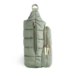 SAGE GREEN HydroBag® HANDLE™ Purse w/ Patterned Crossbody Strap