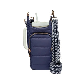 NAVY HydroBag® HANDLE™ Purse w/ Navy & White Crossbody Strap