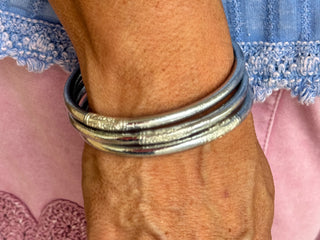 Belle Bangles SILVER — The Everyday Stack (Set of 3)
