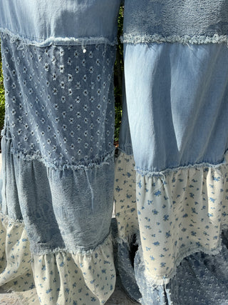 POL Vintage Patchwork Palazzo Pants (2 COLORS)
