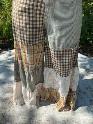POL Vintage Patchwork Palazzo Pants (2 COLORS)