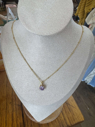 Elegant BIRTHSTONE Necklace by Lauren Kenzie with Lifetime Warranty - Stunning gift for any occasion.