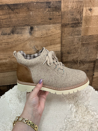 Corkys Campfire Sand Short Lace Up Bootie