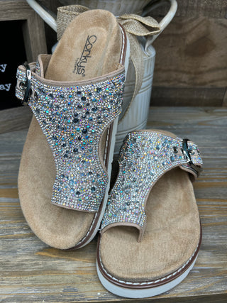 Corkys Just the Girls Rhinestone Sandal