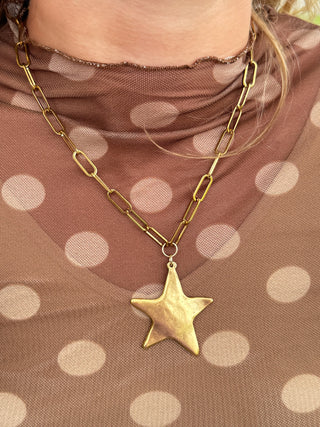 Gold Shooting Star Necklace
