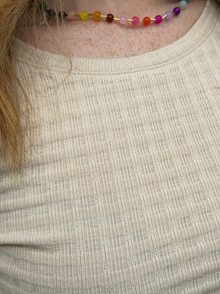Easel Barely Basic NATURAL Textured Top
