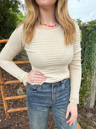 Easel Barely Basic NATURAL Textured Top
