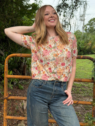 Not My First Rodeo Dusty Floral Cardigan Top
