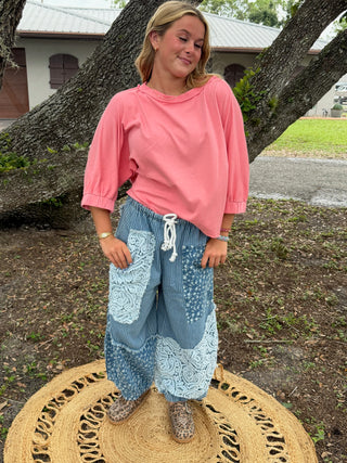 Alternate view of Gotta Have It CORAL PINK Dolman Top
